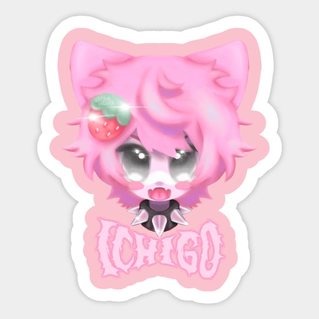 ichigo - original design Sticker by s@gubser.ch